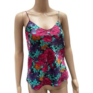 Vintage Sedu black floral STRAPPY camisole size medium